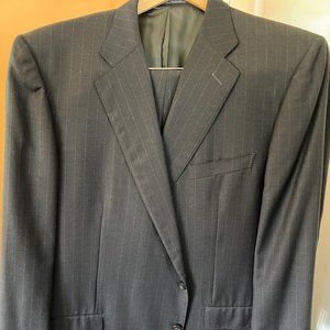 Ermenegildo Zegna Men's Navy Stripe Suit Size 54
